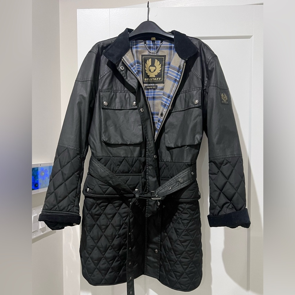 Belstaff Black Quilted Country Jacket